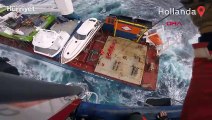 Hollanda bandıralı geminin mürettebatı ölümden böyle kurtarıldı
