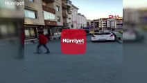 Arnavutköy'de drift yaparak trafiği tehlikeye atan sürücü kamerada