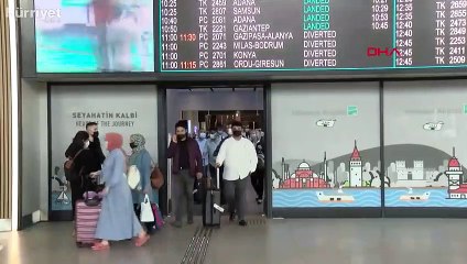 İstanbul'da bazı uçuşlara yağmur engeli