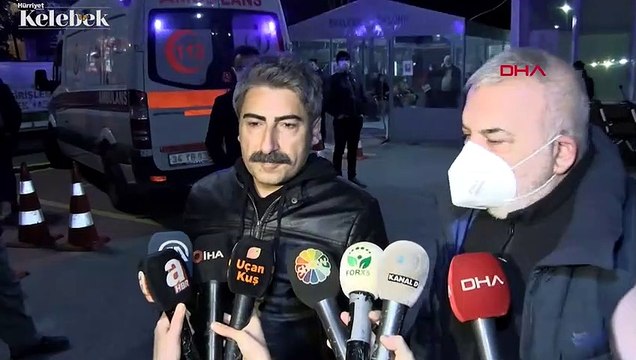 Haberi duyan dostları hastaneye akın etti