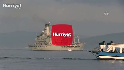 ABD savaş gemisi Çanakkale Boğazı'ndan geçti