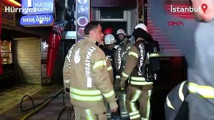 Kadıköy'de 3 katlı restoranda çıkan yangında yaşanan patlama kamerada