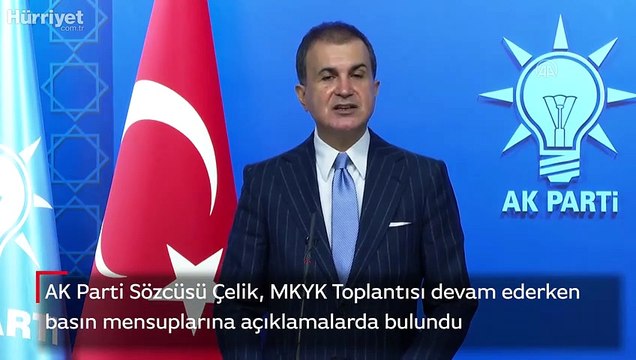 Ömer Çelik, basın mensuplarına açıklamalarda bulundu
