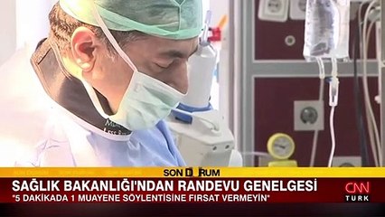 Sağlık Bakanlığı'ndan randevu genelgesi