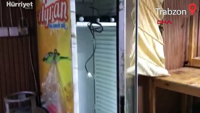 Alabalık tesisine dadanan ayı, bu yıl pencereden girdi