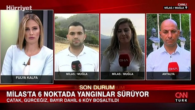 Alevlerle mücadele sürüyor... Yangınlara ilişkin son durumu canlı yayında anlattılar