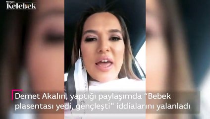 Gençleşmek için bebek plasentası yedi iddiası ortalığı karıştırdı! Demet Akalın'dan açıklama geldi