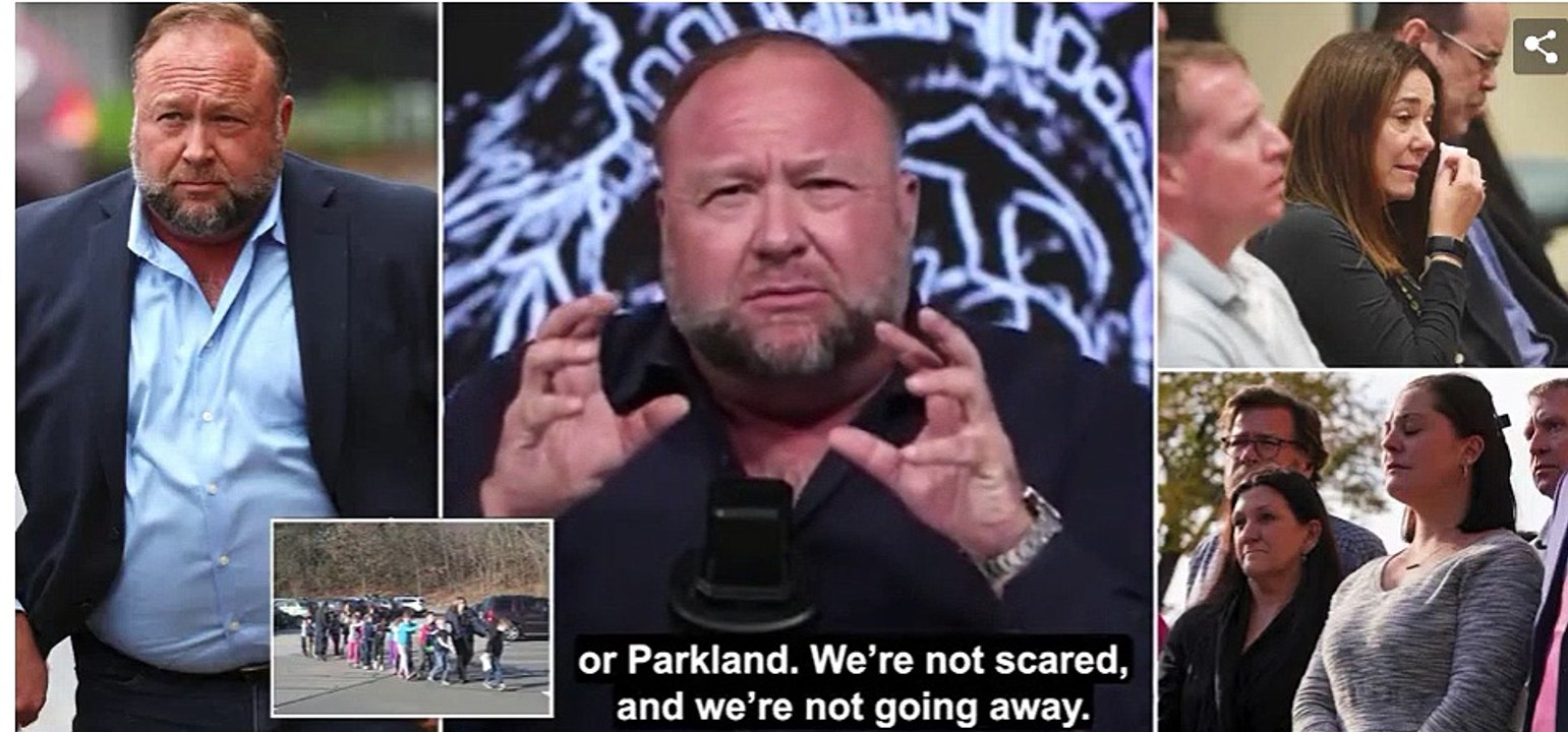 'We're not going away. We're not going to stop': Alex Jones vows to CONTINUE 'questioning' school shootings after bombshell $1B verdict over his Sandy Hook lies - the highest defamation payout EVER
