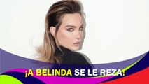 Belinda usa su oración viral en concierto: “reina de los amarres… que mi nombre lo lleven tatuado”