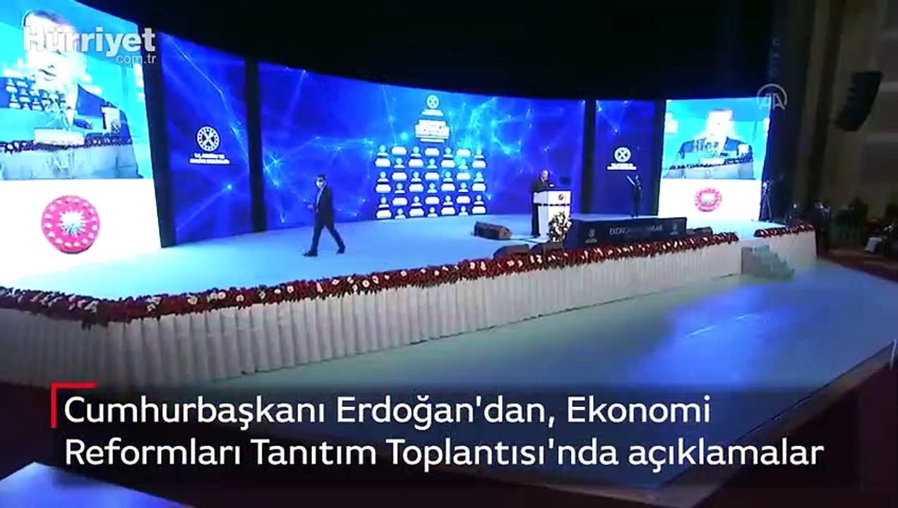 Cumhurbaşkanı Erdoğan'dan, Ekonomi Reformları Tanıtım Toplantısı'nda açıklamalar
