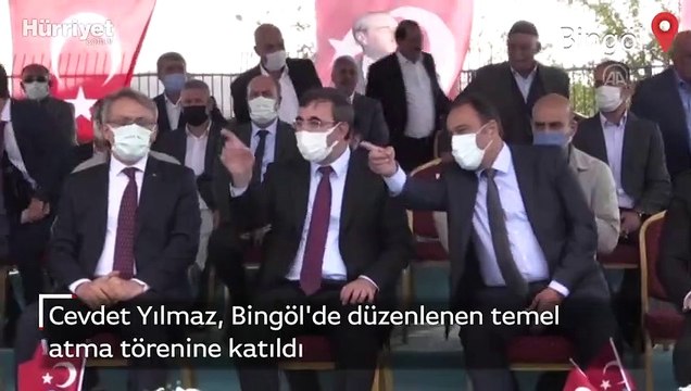 TBMM Plan ve Bütçe Komisyonu Başkanı Cevdet Yılmaz, Bingöl'de düzenlenen temel atma törenine katıldı