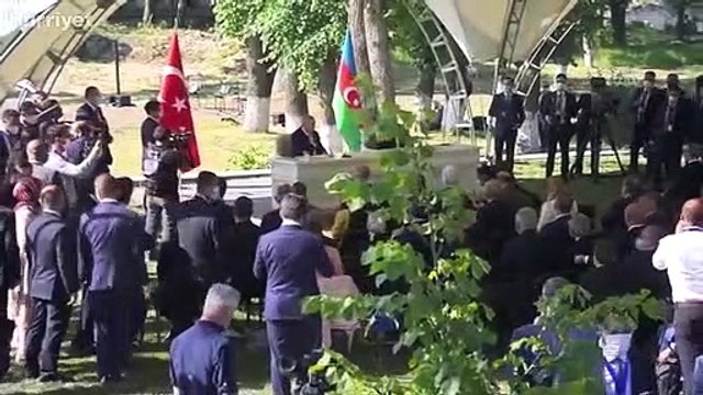 Cumhurbaşkanı Erdoğan ile Azerbaycan Cumhurbaşkanı Aliyev, Şuşa Beyannamesi ni imzaladı