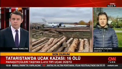 Tataristan'da uçak kazası: 16 ölü