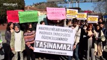 Marmara Üniversitesi öğrencilerinden kampüs protestosu