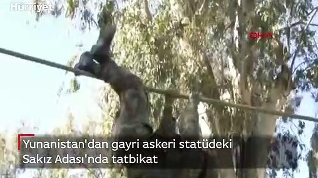 Yunanistan'dan gayri askeri statüdeki Sakız Adası'nda tatbikat