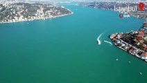 İstanbul Boğazı turkuaz rengine büründü