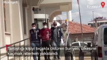 Tartıştığı kişiyi bıçakla öldüren Suriyeli, ülkesine kaçmak isterken yakalandı