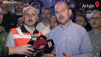 Bakan Soylu: Şu ana kadar bir can kaybı yok, bir aramamız var