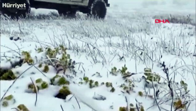 Balkanlar üzerinden gelen kar ile Trakya bembeyaz