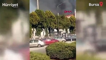 Bursa'da fabrika yangını