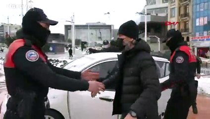 Taksim Meydanı'nda aslını aratmayan tatbikat