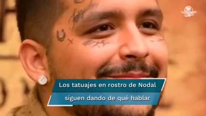 Christian Nodal por fin explica por qué se tatuó el rostro