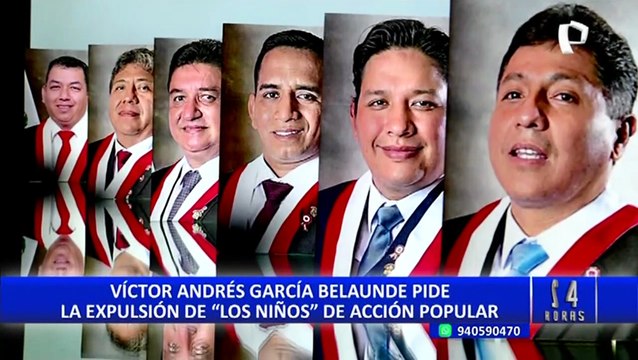 García Belaúnde pide expulsar a congresistas denominados ‘Los Niños’ de AP tras allanamiento