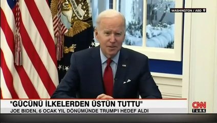 ABD Başkanı Joe Biden, Kongre baskınının yıldönümünde konuştu
