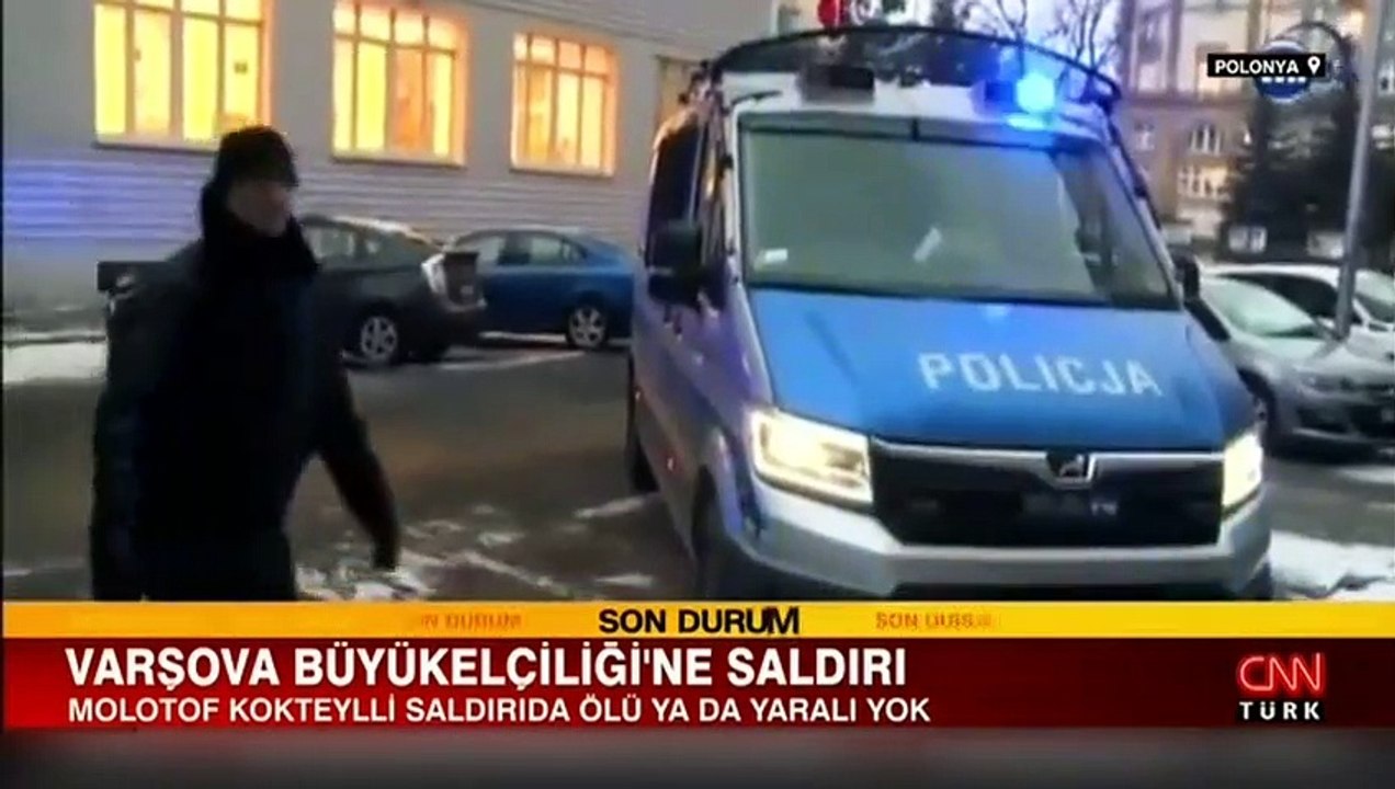 Türkiye'nin Varşova Büyükelçiliği'ne molotofkokteylli saldırı