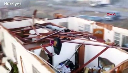 ABD'de kasırga felaketi! Hasar havadan görüntülendi