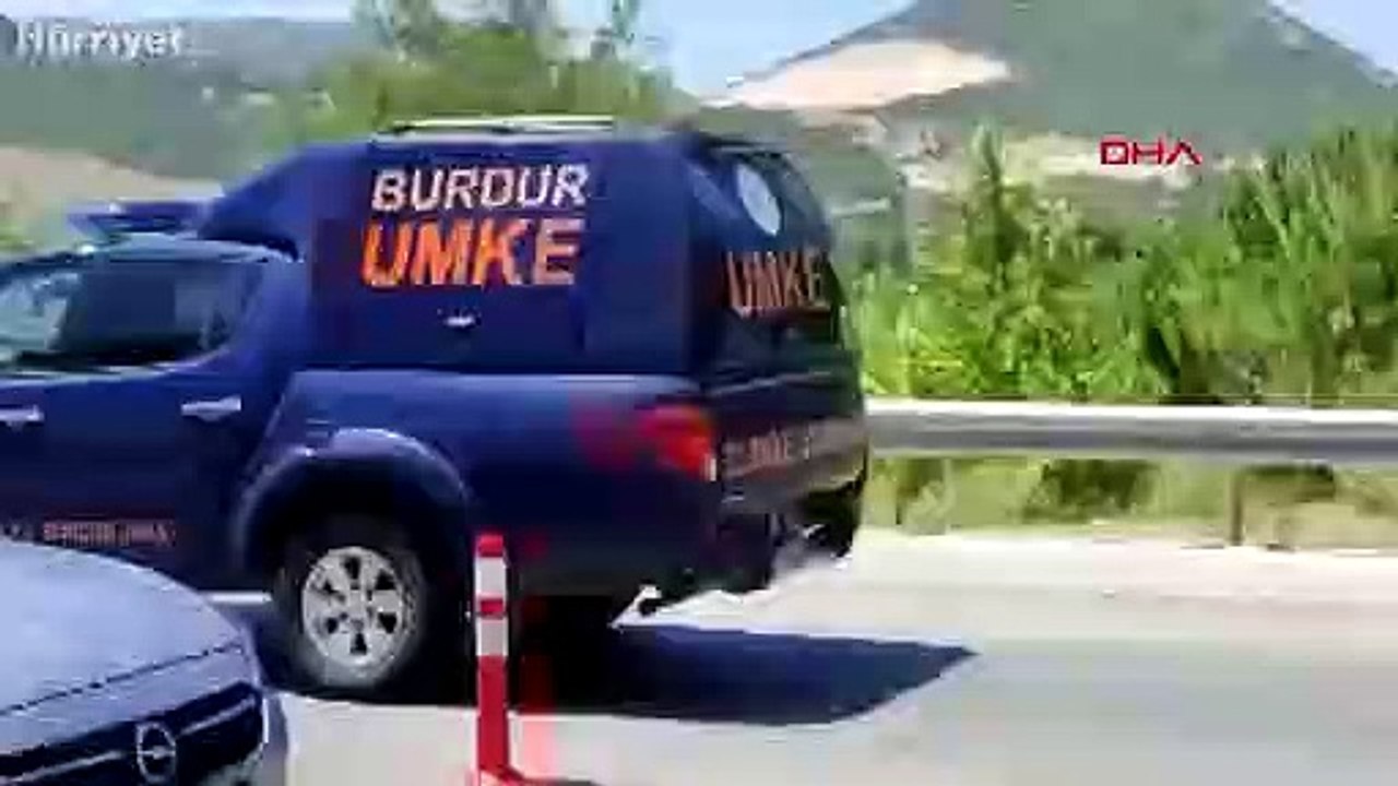 Burdur'un Bucak ilçesinde orman yangını