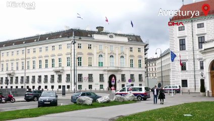 Avusturya Başbakanlık binasına İsrail bayrağı çekildi