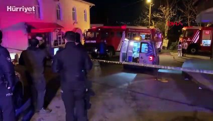 Beykoz'da 3 katlı binanın doğal gaz panosunda yangın