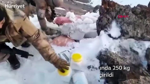 Hakkari'de uyuşturucu operasyonunda 250 kg eroin, 35 kg metamfetamin ele geçirildi