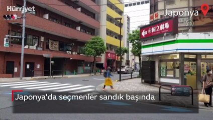 Japonya'da seçmenler sandık başında