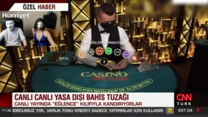 Canlı yayında yasa dışı bahis tuzağı!