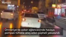 Asker eğlencesinde havaya pompalı tüfekle ateş eden şüpheli yakalandı