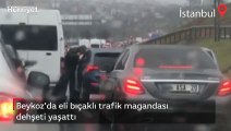 Beykoz'da eli bıçaklı trafik magandası dehşeti yaşattı