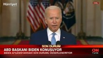 ABD Başkanı Joe Biden, Afganistan'dan tamamen çekilme sonrası basın toplantısında konuştu