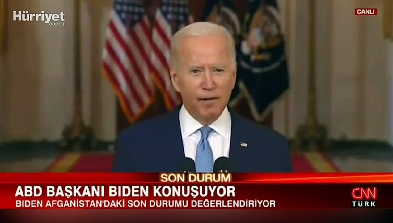 ABD Başkanı Joe Biden, Afganistan'dan tamamen çekilme sonrası basın toplantısında konuştu