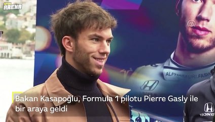 Bakan Kasapoğlu, Formula 1 pilotu Pierre Gasly bir araya geldi