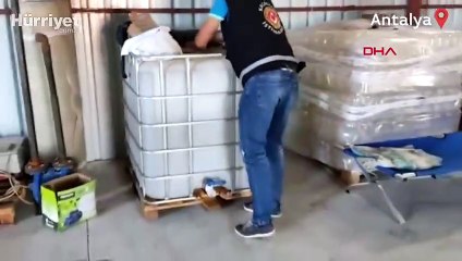 Antalya'da 1000 litre etil alkol ele geçirildi