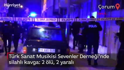 Türk Sanat Musikisi Sevenler Derneği'nde silahlı kavga: 2 ölü, 2 yaralı