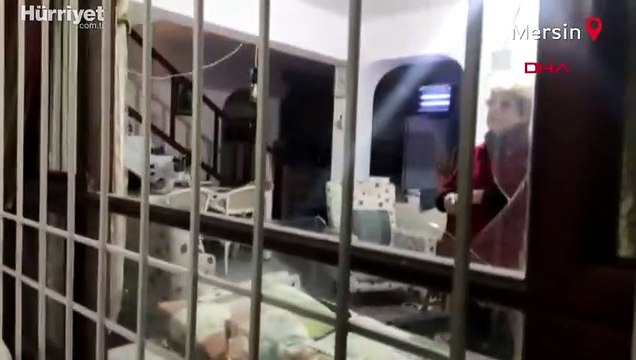 Mersin'de Akkuyu Nükleer Güç Santrali inşaatının yapıldığı bölgedeki kontrollü patlatma kamerada