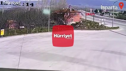 Isparta'da acil tıp uzmanı doktorun öldüğü kaza kameraya yansıdı