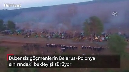 Düzensiz göçmenlerin Belarus-Polonya sınırındaki bekleyişi sürüyor