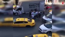 Esenyurt’ta taksici, ücret tartışması yaşadığı yolcuyu tekme tokat dövdü