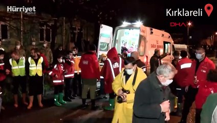 Kırklareli'de sağanak  dereler taştı, mahsur kalanlar askeri araçlarla kurtarıldı