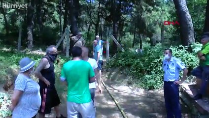 Aydos Ormanı'nda çıkan yangın büyümeden söndürüldü