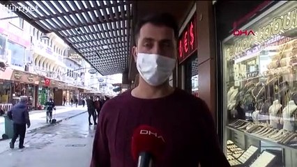 Kırmızı kategorideki Gaziantep'te, çarşı ve meydanlar boş kaldı